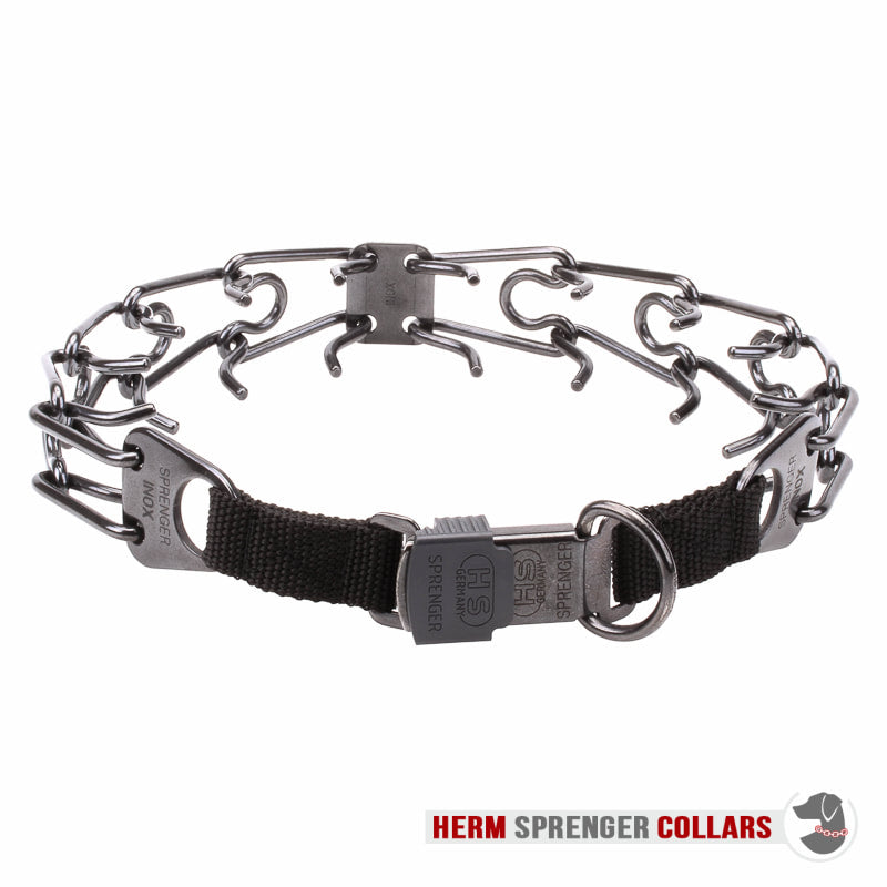 HermSprenger Stainless Steel Prong, click lock, 1 ring