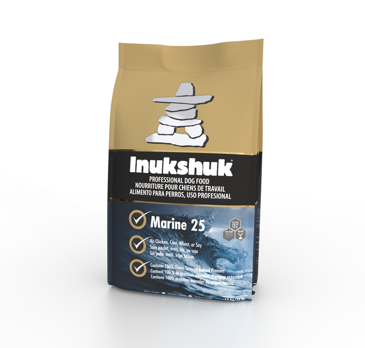 Inukshuck Marine 25 Professional Dog Food Ships Within CANADA ONLY