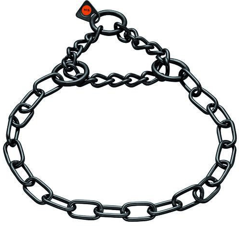 HermSprenger Fursaver Black, Choke Chain, Medium Link,3mm
